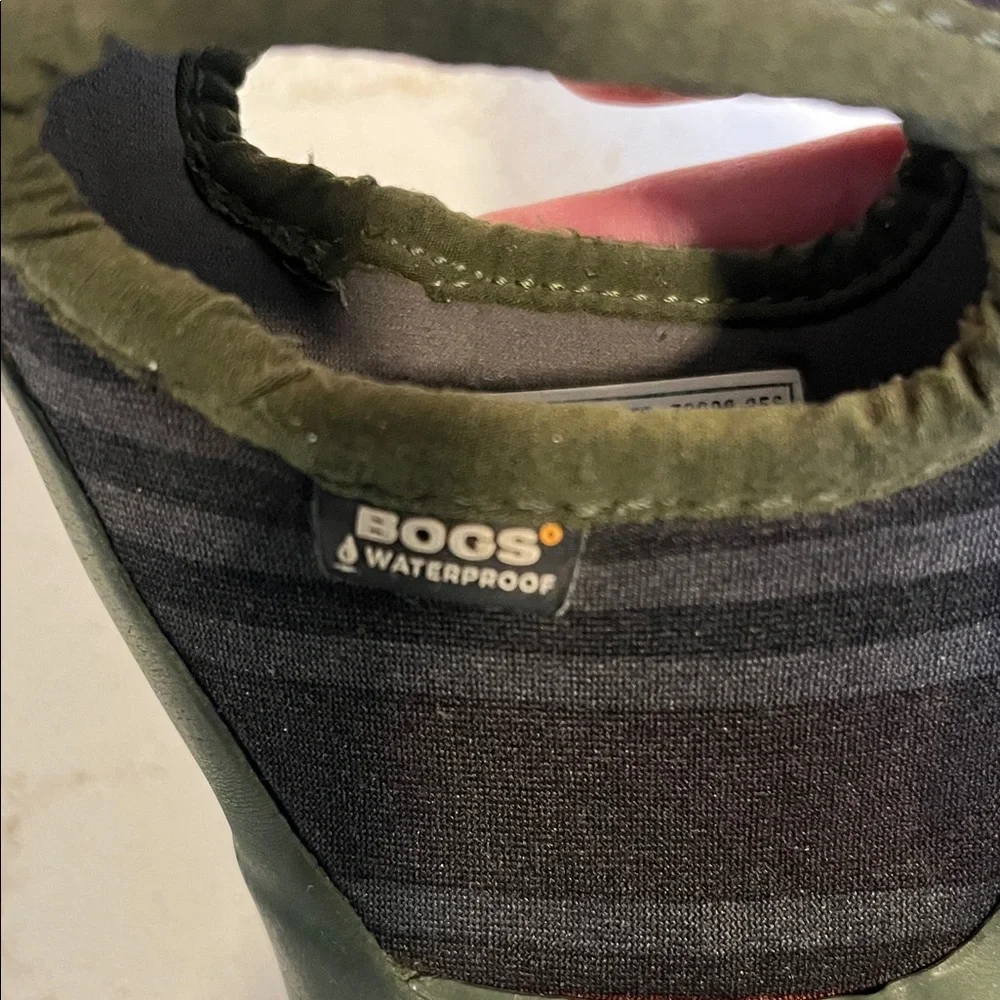 Bogs Kids' Green and Black Rain Boots